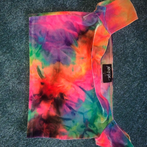 NG Rainbow velvet crop top - Picture 2 of 2